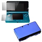 GTMax Dark Blue Aluminum Hard Metal Cover Case + Clear LCD Screen Protector ....