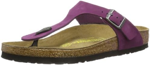 Birkenstock Thong ''Gizeh'' from Leather in Brombeere 35.0 EU W