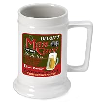 Personalized 16 oz. Man Cave Beer Stein (Set of 12)