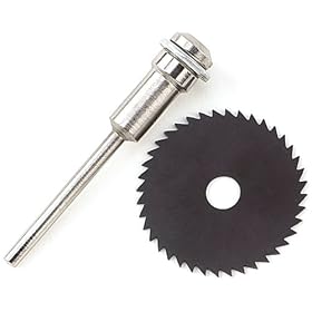 Buy Black Circular Saw Blade Disc w Arbor Wood Cutter for Dremel Tool now!