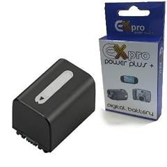 Ex-Pro� Sony [EXACT] NP-FV70, NPFV70, NP FV70 High Power Plus+ Lithium Li-Ion Ersatz-Akku f�r Sony Camcorder HDR-XR105E, HDR-XR150E, HDR-XR155E, HDR-XR160E, HDR-XR200VE, HDR-XR350VE, HDR-XR500VE, HDR-XR520VE, HDR-XR550VE