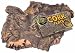 Zoo Med CF8-J Natural Cork Bark Show Flat Background Jumbo