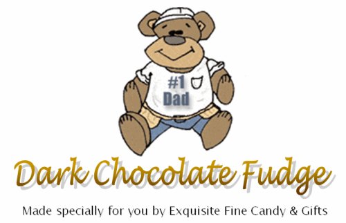 #1 Dad Dark Chocolate Delight Fudge Box by Chocolate Gift Boxes