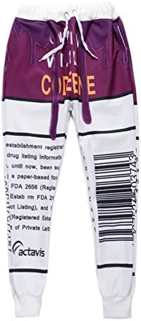 Men/women's Cartoon jogging pants 3d Sweatpants hip hop joggers pants (XL)