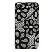 Premium Hard Design Crystal Case Cover for Apple iPhone4, 4th Generation, 4th Gen - Black Flowers Lace Print