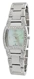 Cheap Peugeot Womens Silver Tone Swarovski® Crystal Accented Bracelet Watch 7018S