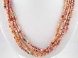 Spiny Oyster Five Strand Beaded Necklace, #10101