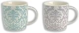 Churchill Linda Barker Essence Mug Set China 2 Purple and 2 Blue Ref ESSE00031 [Pack 4]
