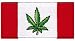 Canada Weed Embroidered Patch Marijuana Pot Leaf Canadian Flag Novelty Iron-On Emblem