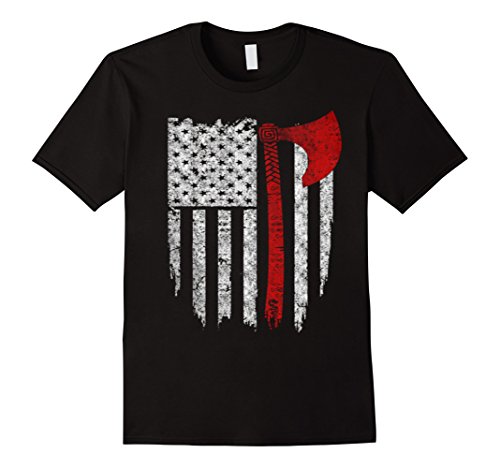 Men's American Viking Flag shirt XL Black