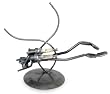 Iron statuette, 'Rustic Scuba Diver'