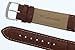 JP Leatherworks Mens Alligator Grain Watchband Natural Matte Finish Brown 22mm