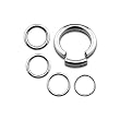 SE3 / Segmentring - 1,2 x 10 mm aus 316L Chirurgenstahl - Smooth Closure Ring - f�r Augenbraue, Lippe, Nase, usw.