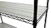 TRINITY 4-Tier NSF Wire Shelving Rack with Wheels and Liners, 48 by 18 by 72-Inch, Black