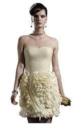 Applique Crystal Lace  Beaded Crystals Open-Back Chiffon/Taffeta/Tulle Evening Dress/Party Dress/Mini Dress  With Rhinestones