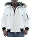 Kenneth Cole Reaction Men's Bubble Down Jacket Coat Hooded Faux Fur Trim White Sz XL Kenneth Cole Reaction Men's Bubble Down Jacket Coat Hooded Faux Fur Trim White Sz XL