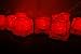 Set of 12 Litecubes Brand 3 Mode Red Light up LED Ice Cubes