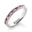 Jewelry - Sterling Silver Pink Swarovski Eternity Ring