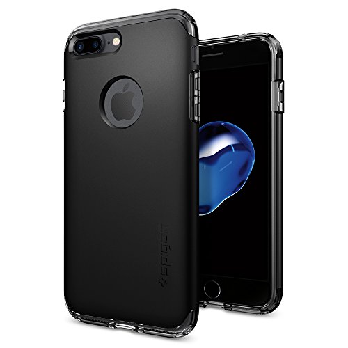 【Spigen】 iPhone7 Plus ケース, ハイブリッド・アーマー [ 米軍MIL規格取得 衝撃吸収パターン加工 ] アイフォン 7 プラス 用 耐衝撃カバー (iPhone7 Plus, ブラック)