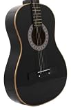38 Black Acoustic Guitar and Stand