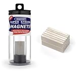 Magcraft NSN0834 1-Inch by 1/4-Inch by 1/10-Inch Rare Earth Block Magnets, 12-Count