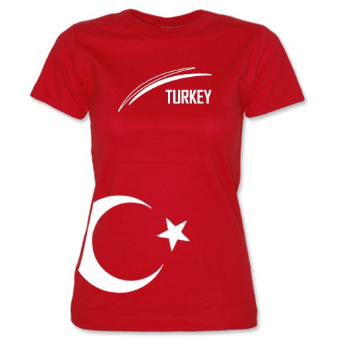 TÜRKEI – TURKEY – EM 2012 Rot – WOMEN T-SHIRT by Jayess Gr. XL