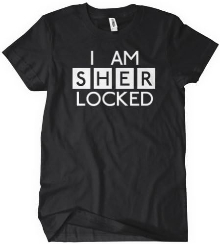 I am Sher Locked T Shirt Tee Sherlock Holmes Benedict Cumberbatch BBC Sherlocked