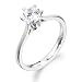 0.73ct Diamond Solitaire Engagement ring in 18ct White Gold