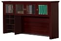 Manchester Hutch With 4 Glass Doors in Mahogany Finish By Bestar Furniture