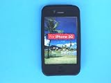 Black Silicone Skin Case for iPhone 3G with Screen Guarder