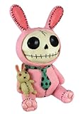 Furry Bones Pink Bunny Piggy Bank Money Coin Skull
