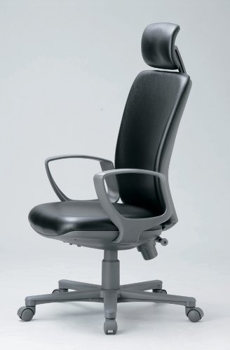 aico アイコ OA-1455DJ　アームチェア　ハイバックタイプ サークル肘 抗菌性ビニールレザー張り aico-OA-1455DJ(VG1)LGR 