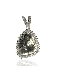 18kt Gold 3.18ct Diamond Pave Pendant Designer Jewelry