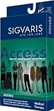 Sigvaris Access Knee High 30-40mmHg Men's Closed Toe Long, Large Long, Black