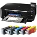 Canon PIXMA MG5250 Multifunktionsger�t Wireless (Drucker, Scanner, Kopierer) + 20 Patronen + USB-Kabel + 100x 10x15 Fotopapier