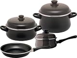 Magefesa Classic Dakar Enamel On Steel 7 Piece, Cookware Set