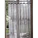 Shimmering organza tab top curtain silver 140x180