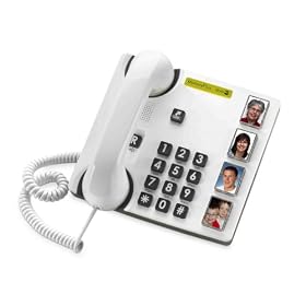Doro 319PH Lightweight Large Visibility Corded Phone - White