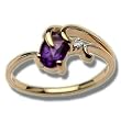 .0075 CT 6x4 OVAL AMETHYST SWIRL RING