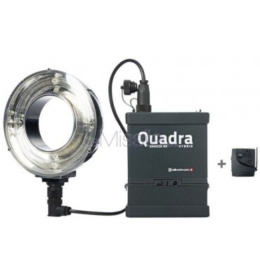 Elinchrom Set Ranger Quadra Hybrid Bleigel Ringflash E