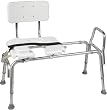 Duro-Med Heavy-Duty Sliding Transfer Bench with Cut-Out Seat