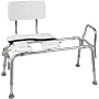 Duro-Med Heavy-Duty Sliding Transfer Bench with Cut-Out Seat