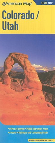 Colorado/Utah State Map (American Map)