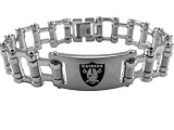 Oakland Raiders Bike Chain ID Bracelet