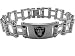 Oakland Raiders Bike Chain ID Bracelet