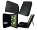 rooCASE Executive Portfolio (Black) Leather Case Cover with Landscape / Portrait View for Lenovo IdeaPad K1 10.1-Inch Android Tablet