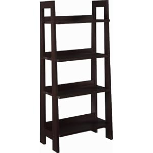 Modern Bookcase - Espresso