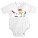 Baby clothes with feeding, confusion, dog, hunger, bowl