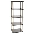 5-Tier Media Tower - Black