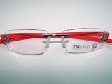 Tag Heuer - TAG Heuer TH7102 Col.003 Red Rimless Frame 52mm Eyeglasses